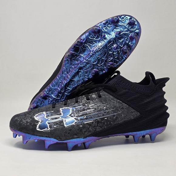 Under Armour Blur Smoke Suede 2.0 MC Football Cleats Mens Size 8 3027978-001 New